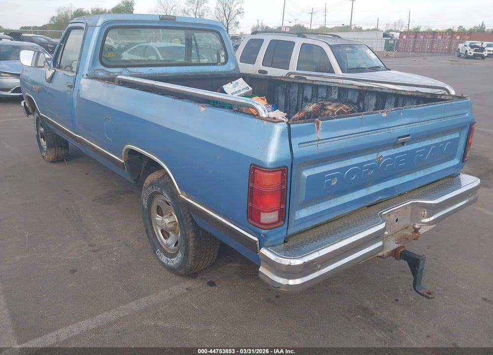 1989 DODGE W-SERIES W100 VIN: 1B7HM06X0KS130573