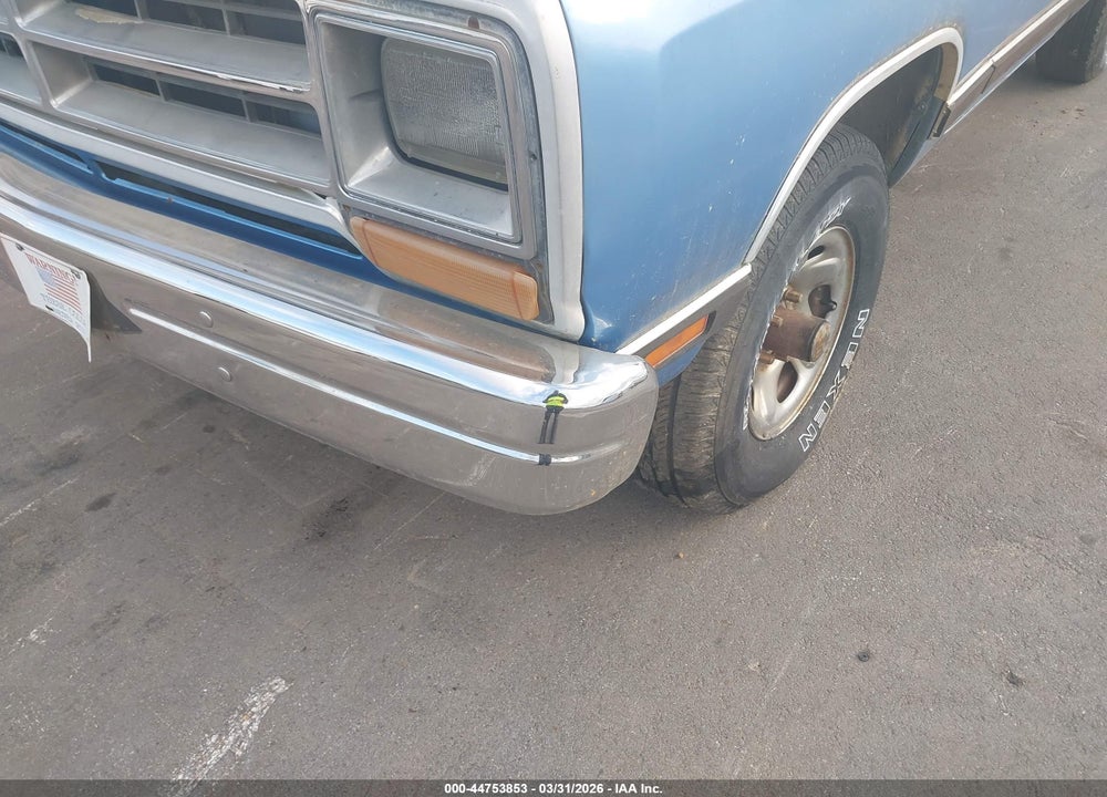 1989 DODGE W-SERIES W100 VIN: 1B7HM06X0KS130573