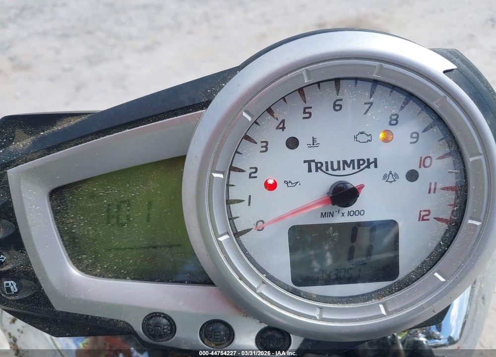 2009 TRIUMPH MOTORCYCLE SPEED TRIPLE VIN: SMT500PK49J363410
