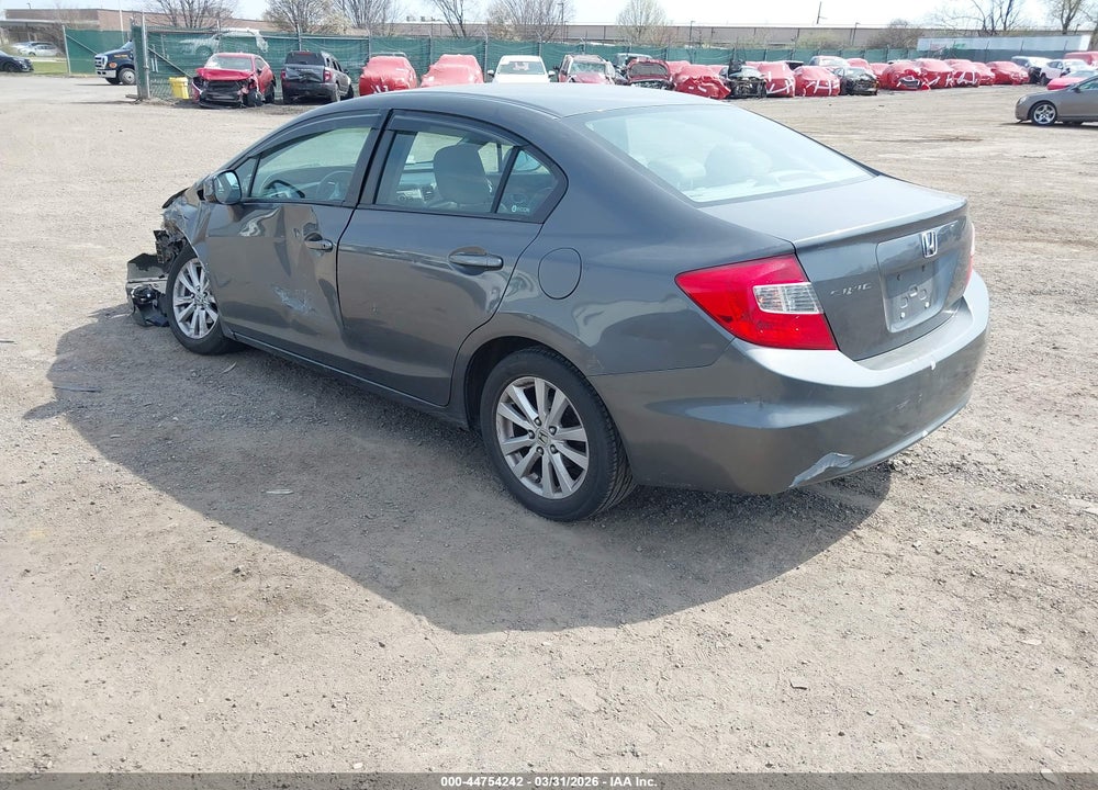 2012 HONDA CIVIC SDN EX-L VIN: 2HGFB2F97CH553459