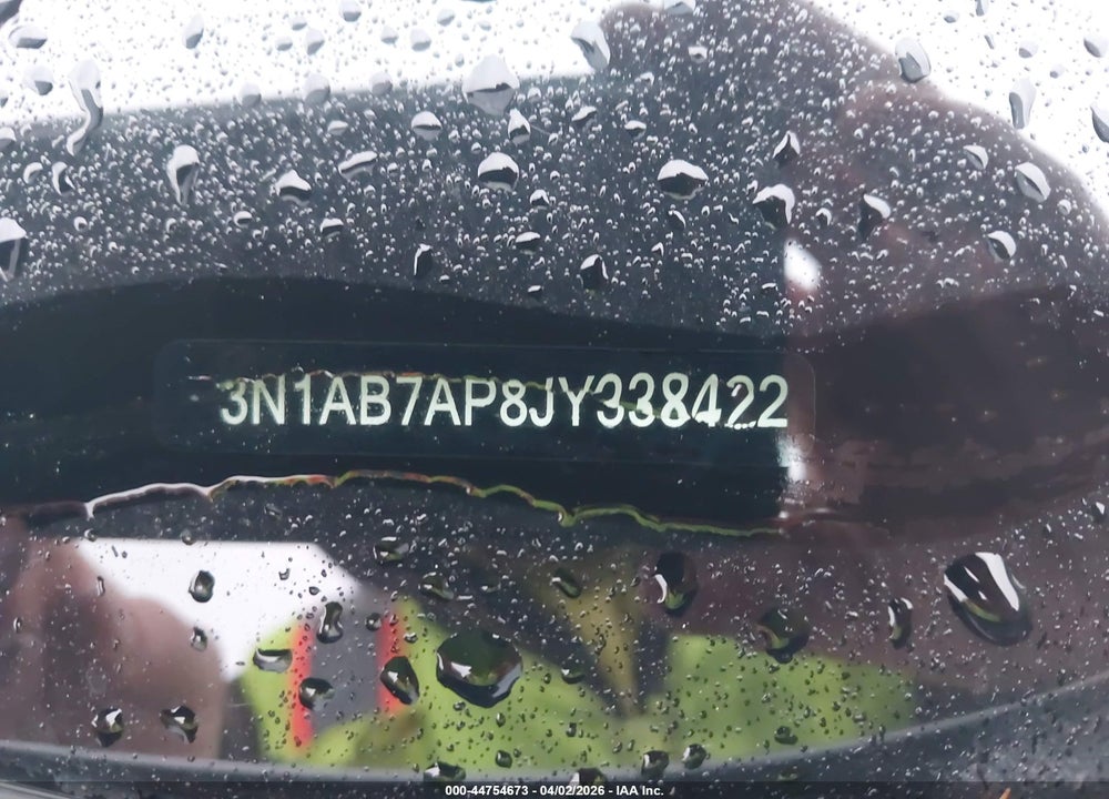 2018 NISSAN SENTRA S VIN: 3N1AB7AP8JY338422