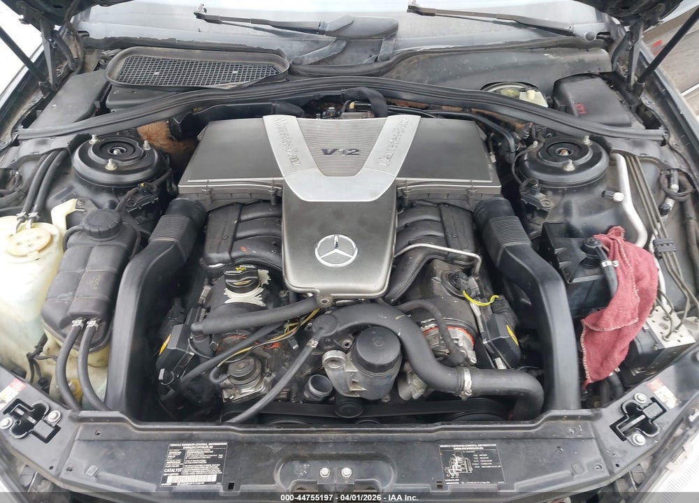 2001 MERCEDES-BENZ S 600 VIN: WDBNG78J11A208437