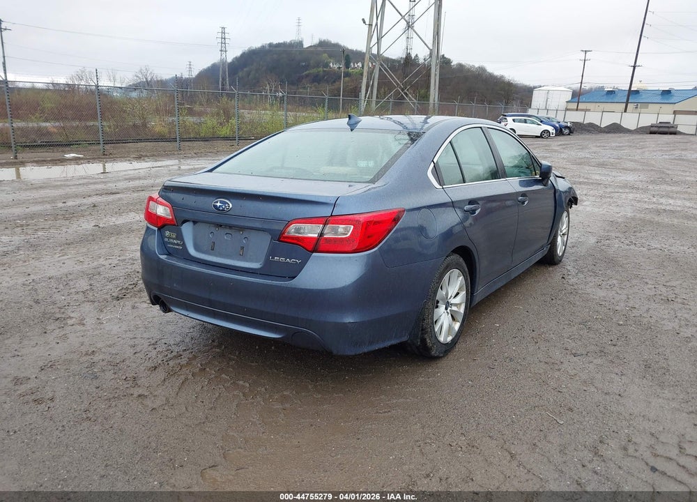 2016 SUBARU LEGACY 2.5I PREMIUM VIN: 4S3BNBD62G3034681