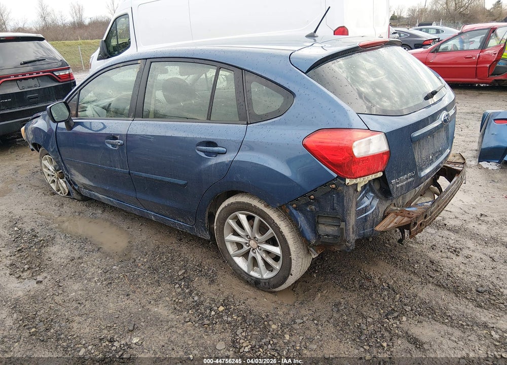 2013 SUBARU IMPREZA 2.0I PREMIUM VIN: JF1GPAC65D2834829