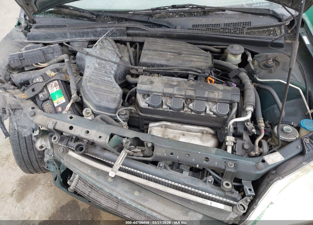 2002 HONDA CIVIC LX VIN: 2HGES16512H593456