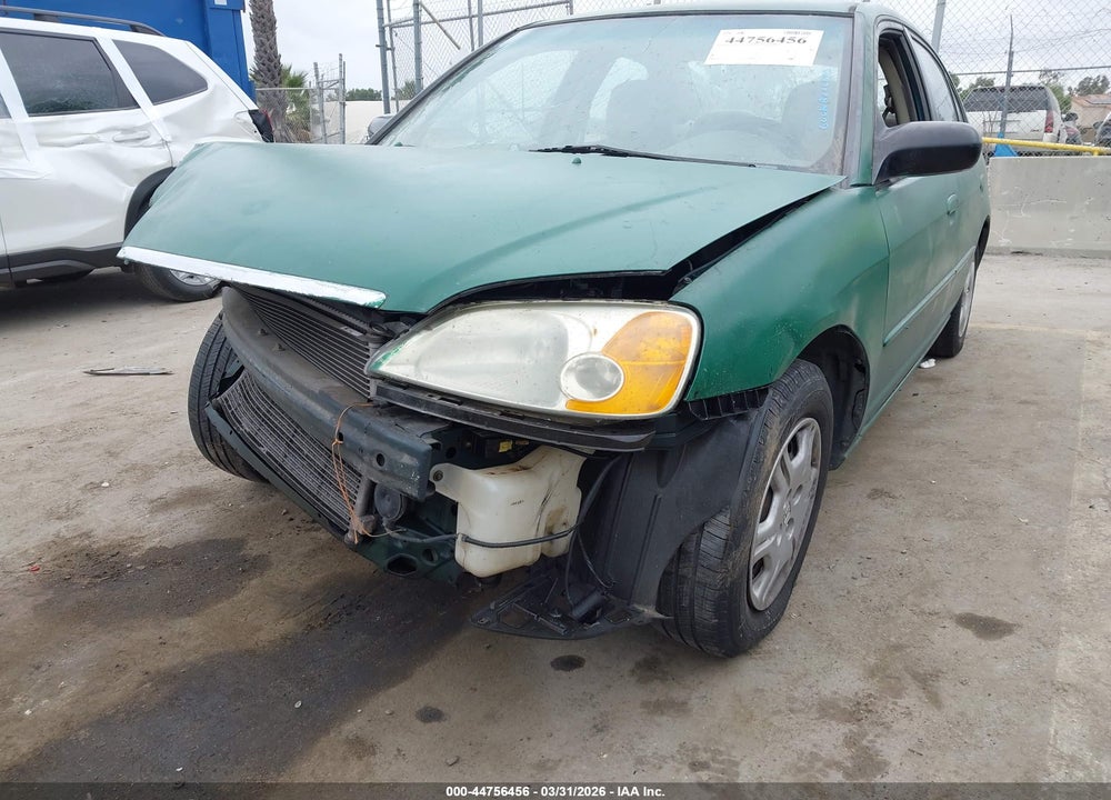 2002 HONDA CIVIC LX VIN: 2HGES16512H593456