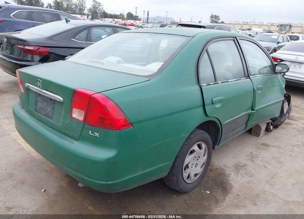 2002 HONDA CIVIC LX VIN: 2HGES16512H593456