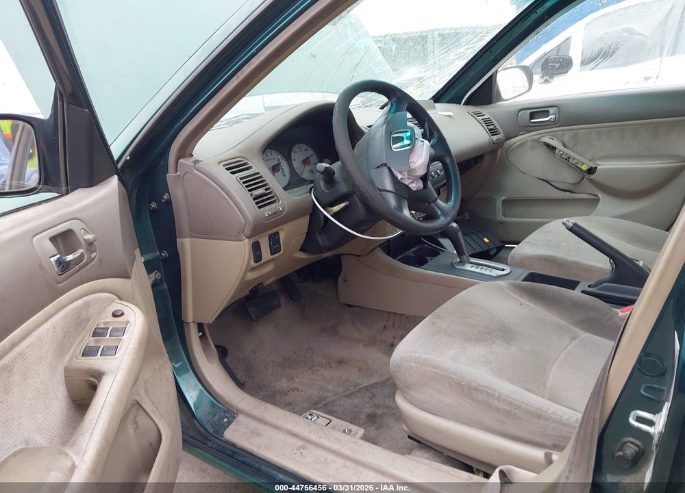 2002 HONDA CIVIC LX VIN: 2HGES16512H593456