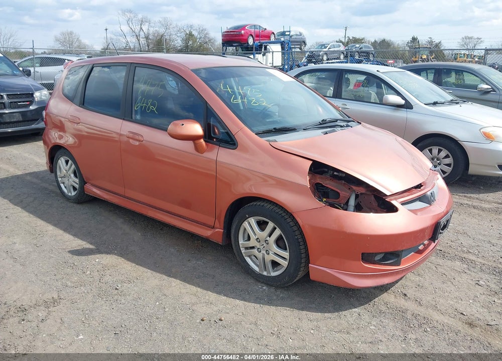2007 HONDA FIT SPORT VIN: JHMGD38667S034311
