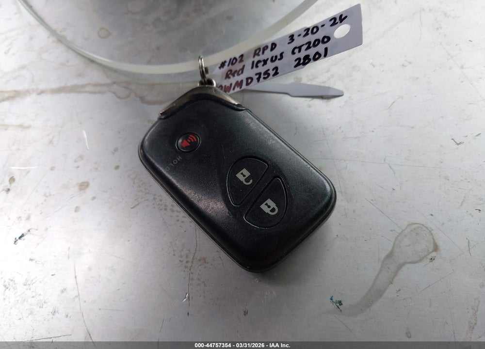 2014 LEXUS CT 200H VIN: JTHKD5BH5E2192801