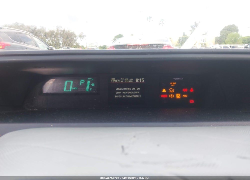 2012 TOYOTA PRIUS C TWO VIN: JTDKDTB33C1504675