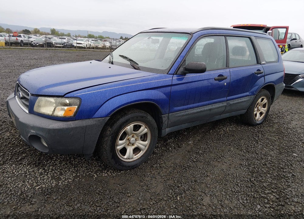2003 SUBARU FORESTER X VIN: JF1SG63643H727824