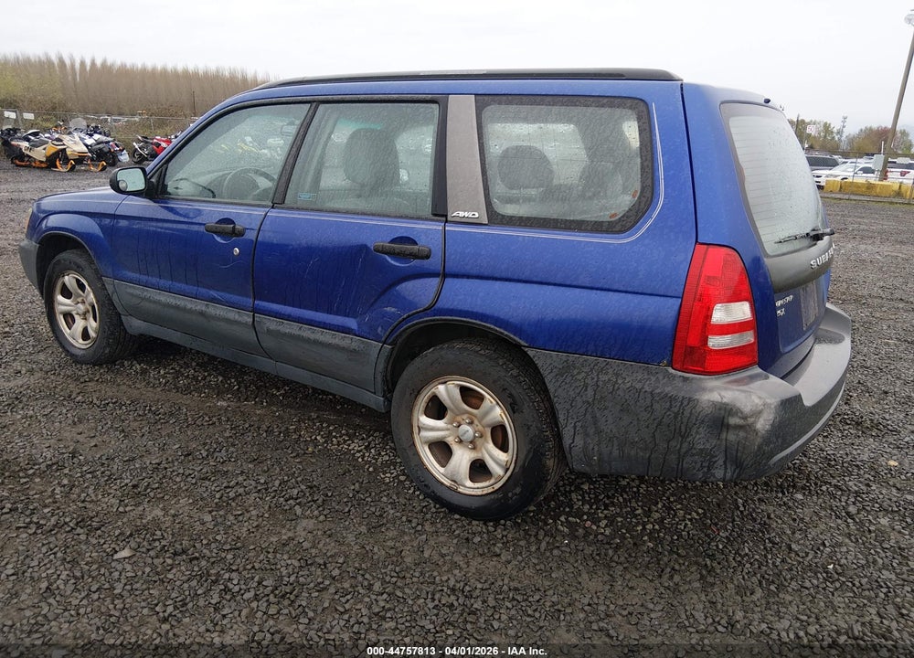 2003 SUBARU FORESTER X VIN: JF1SG63643H727824