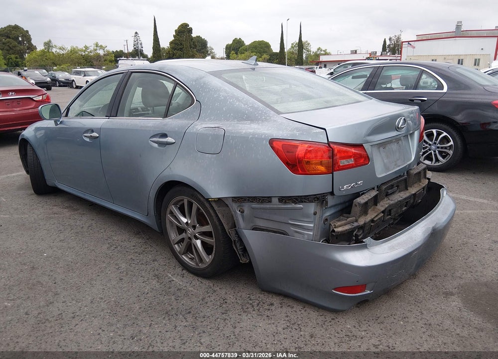 2008 LEXUS IS 250 VIN: JTHBK262685067707