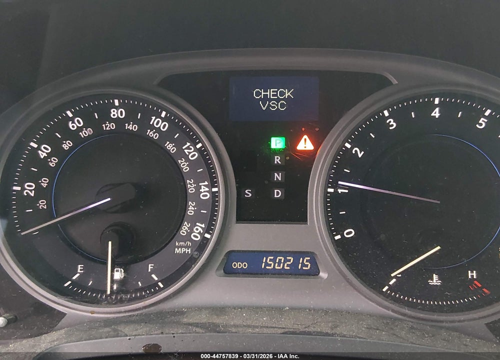 2008 LEXUS IS 250 VIN: JTHBK262685067707