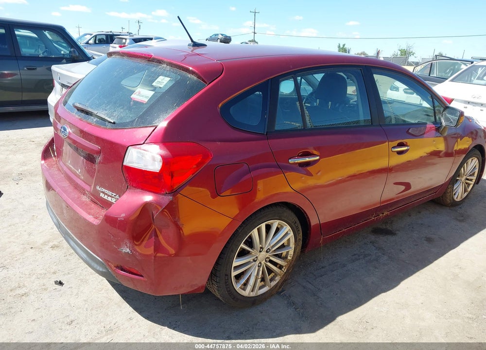 2012 SUBARU IMPREZA 2.0I LIMITED VIN: JF1GPAK61CH223340