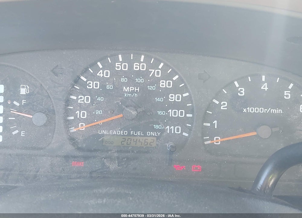 1998 NISSAN FRONTIER SE/XE VIN: 1N6DD26S4WC308772