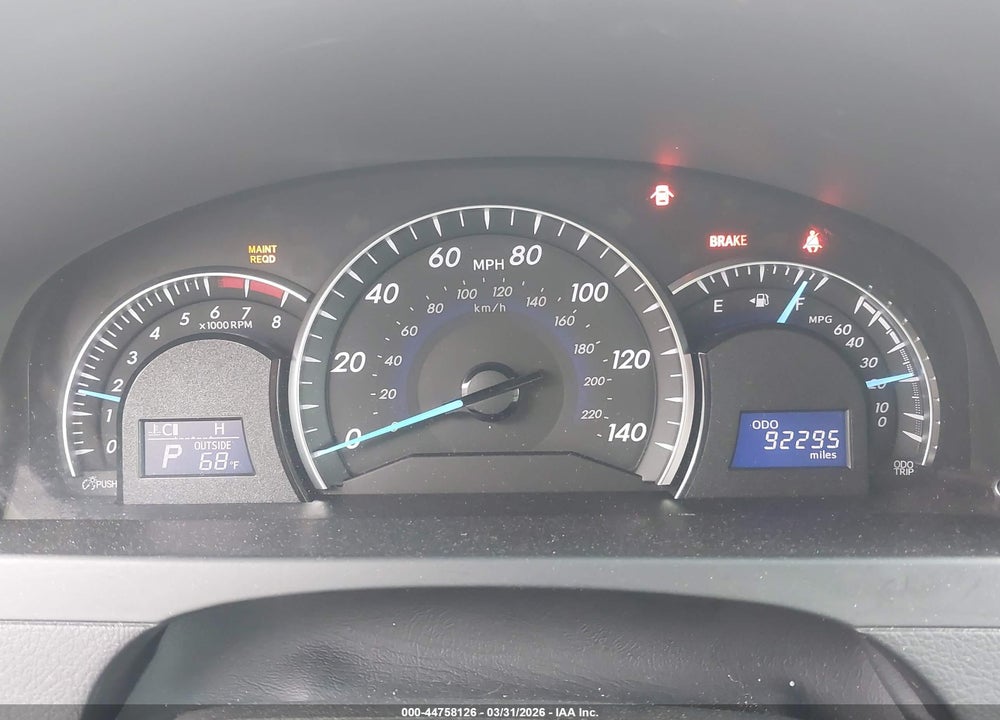 2013 TOYOTA CAMRY XLE VIN: 4T4BF1FK3DR294337