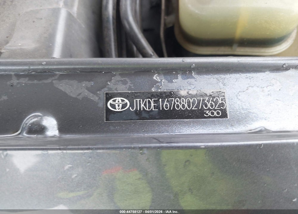 2008 SCION TC VIN: JTKDE167880273625