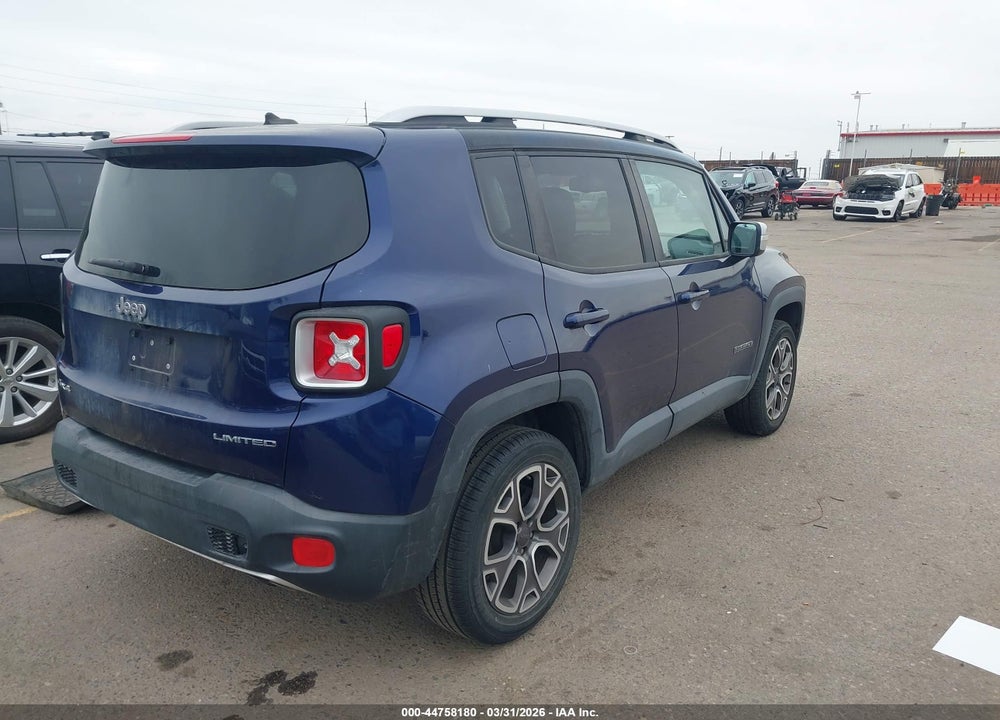 2016 JEEP RENEGADE LIMITED VIN: ZACCJBDT3GPD25031
