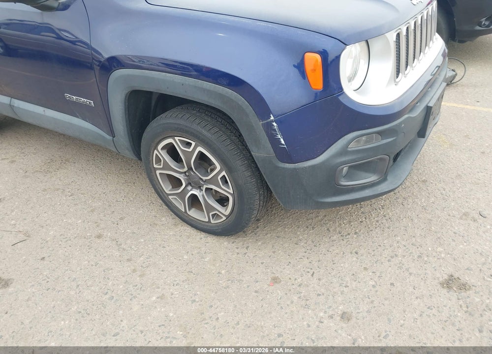 2016 JEEP RENEGADE LIMITED VIN: ZACCJBDT3GPD25031