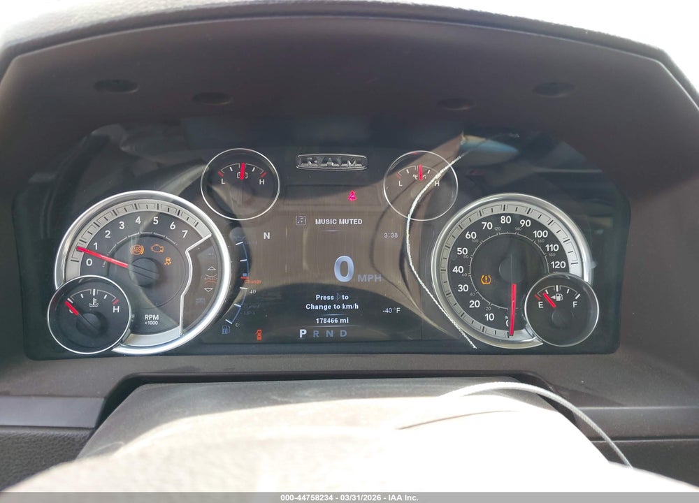 2013 RAM 1500 LAIE VIN: 1C6RR7VT9DS662783