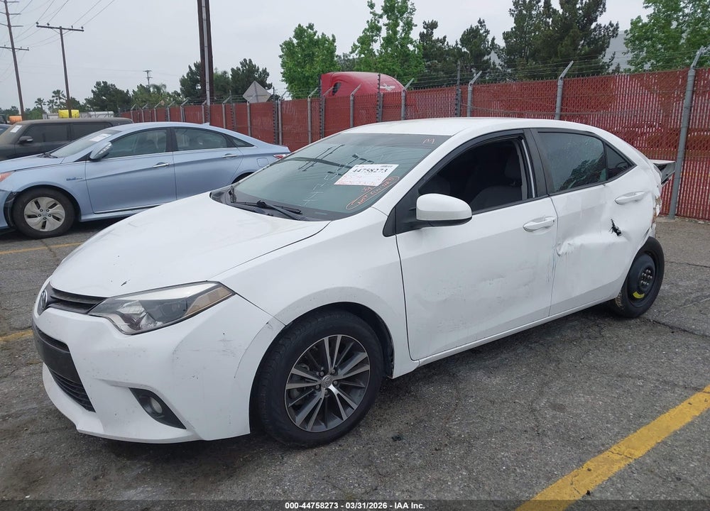 2016 TOYOTA COROLLA LE PLUS VIN: 5YFBURHEXGP537153