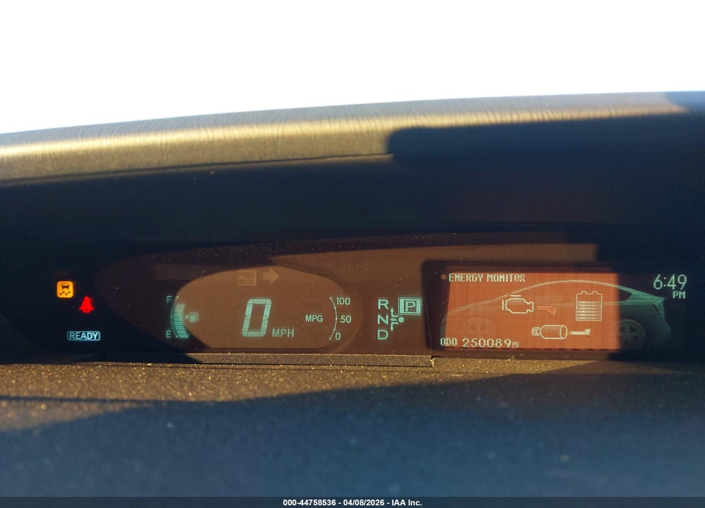 2013 TOYOTA PRIUS THREE SE VIN: JTDKN3DU9D1655203
