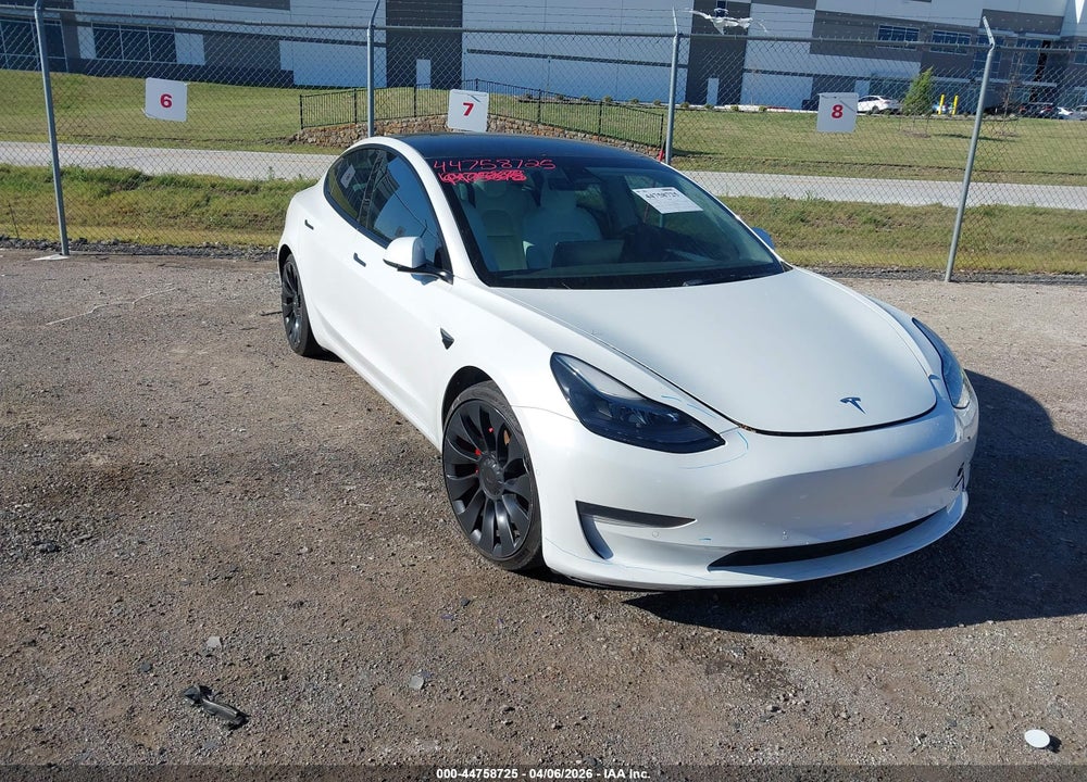 2022 TESLA MODEL 3 PERFORMANCE DUAL MOTOR ALL-WHEEL DRIVE VIN: 5YJ3E1EC6NF278899