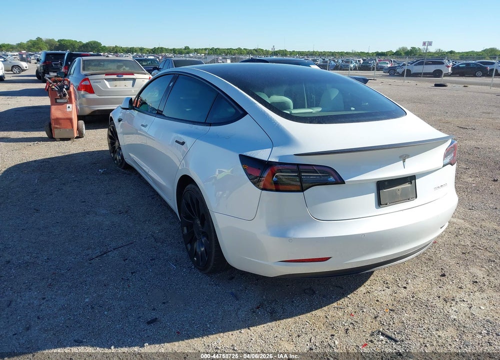 2022 TESLA MODEL 3 PERFORMANCE DUAL MOTOR ALL-WHEEL DRIVE VIN: 5YJ3E1EC6NF278899