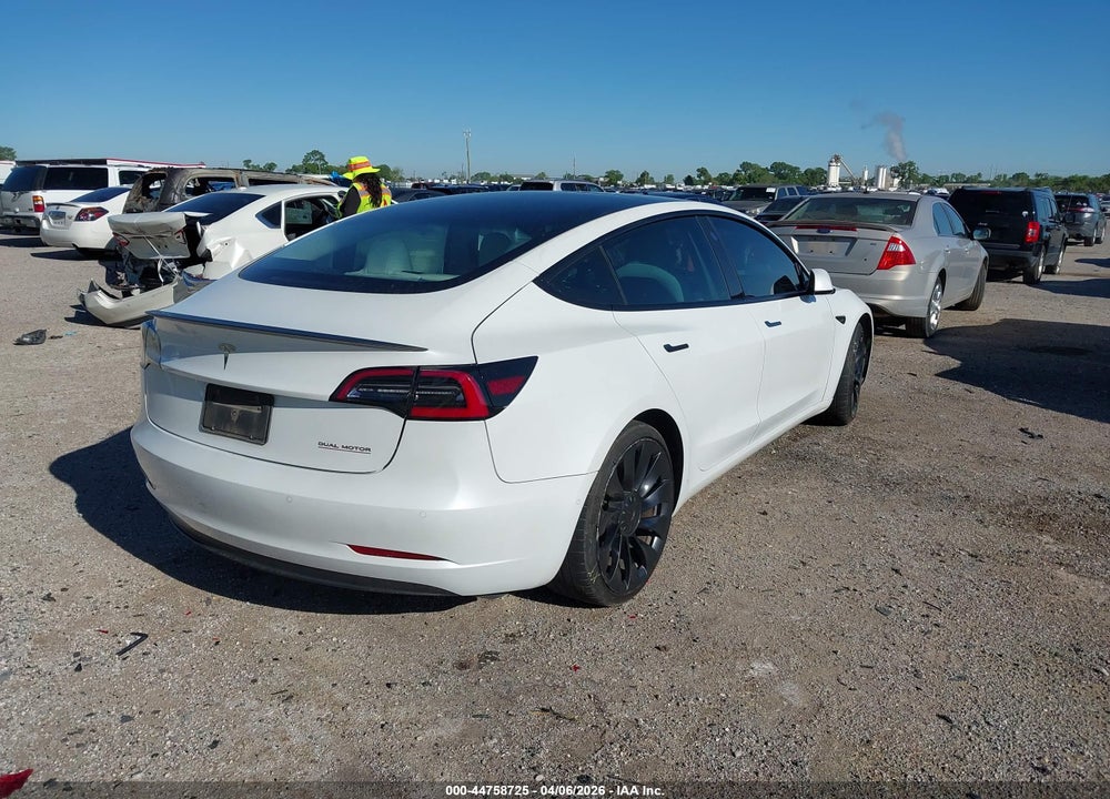 2022 TESLA MODEL 3 PERFORMANCE DUAL MOTOR ALL-WHEEL DRIVE VIN: 5YJ3E1EC6NF278899