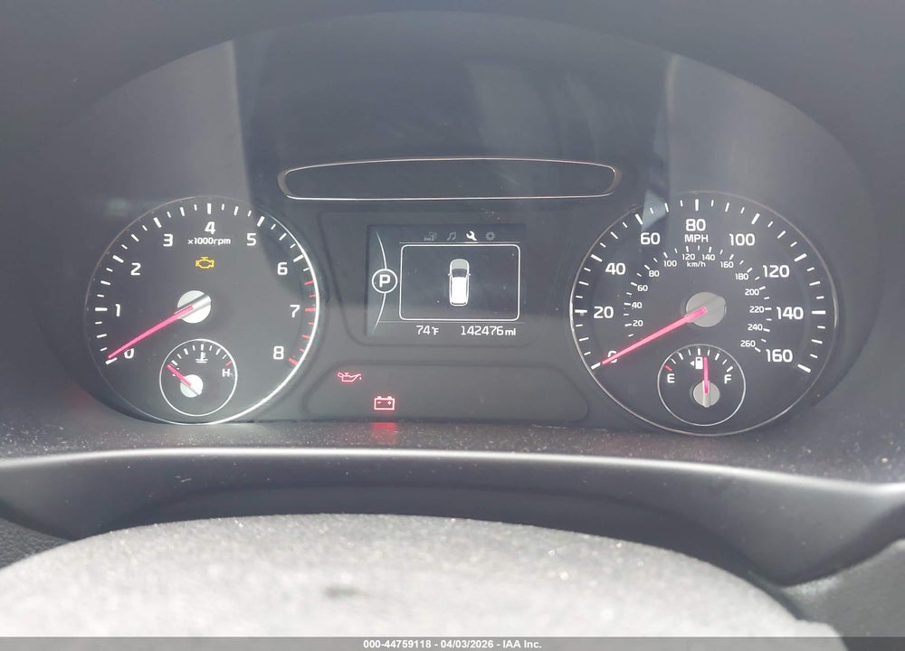 2017 KIA SORENTO 2.4L L VIN: 5XYPG4A32HG302387