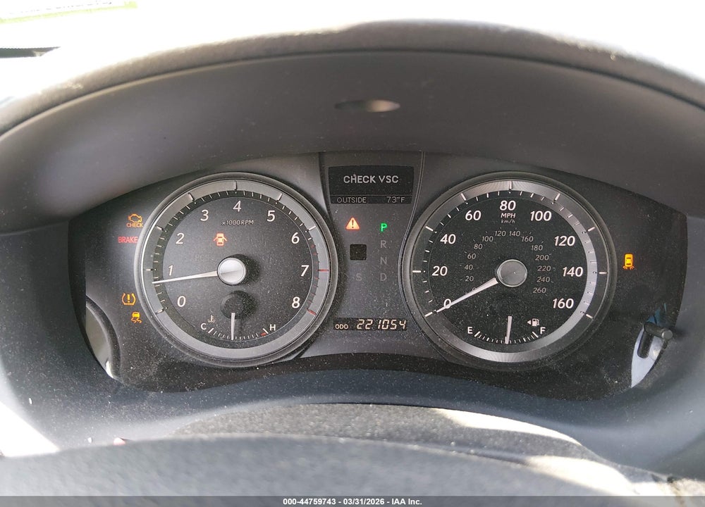 2007 LEXUS ES 350 VIN: JTHBJ46G672133635