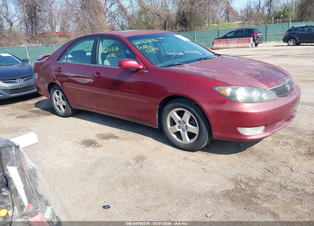 2005 TOYOTA CAMRY SE VIN: 4T1BE32K85U080721
