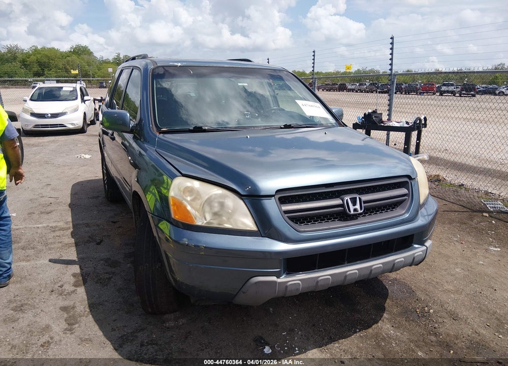 2005 HONDA PILOT EX-L VIN: 5FNYF18505B059078