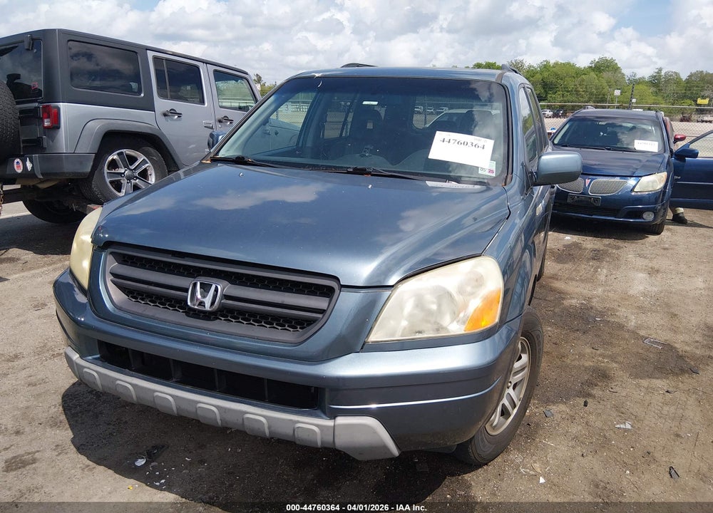 2005 HONDA PILOT EX-L VIN: 5FNYF18505B059078