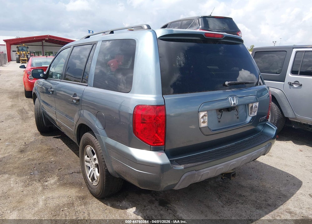 2005 HONDA PILOT EX-L VIN: 5FNYF18505B059078