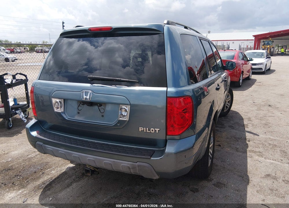 2005 HONDA PILOT EX-L VIN: 5FNYF18505B059078