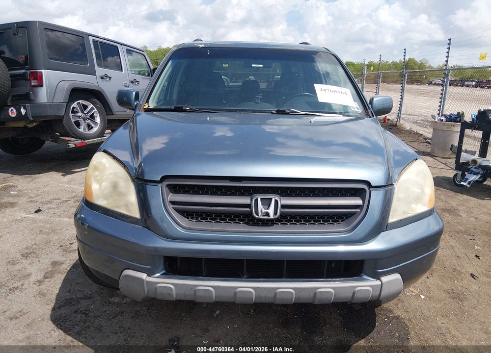 2005 HONDA PILOT EX-L VIN: 5FNYF18505B059078