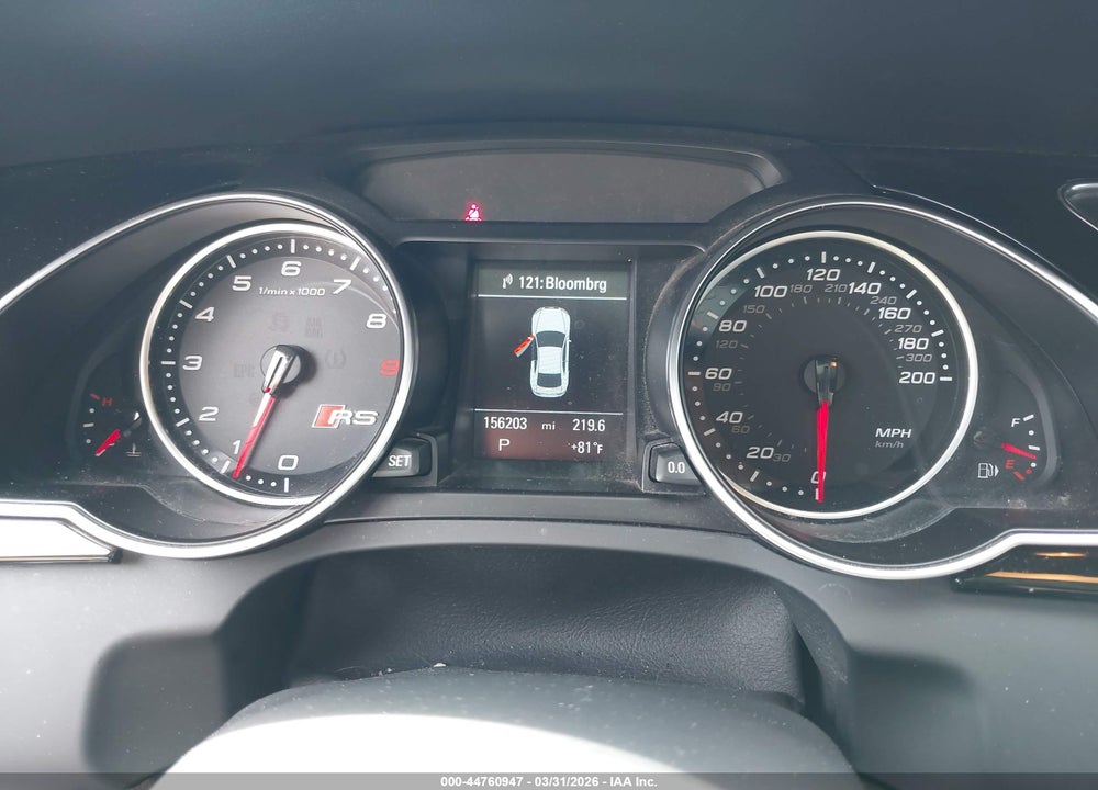 2014 AUDI RS 5 4.2 VIN: WUAC6AFR6EA900283