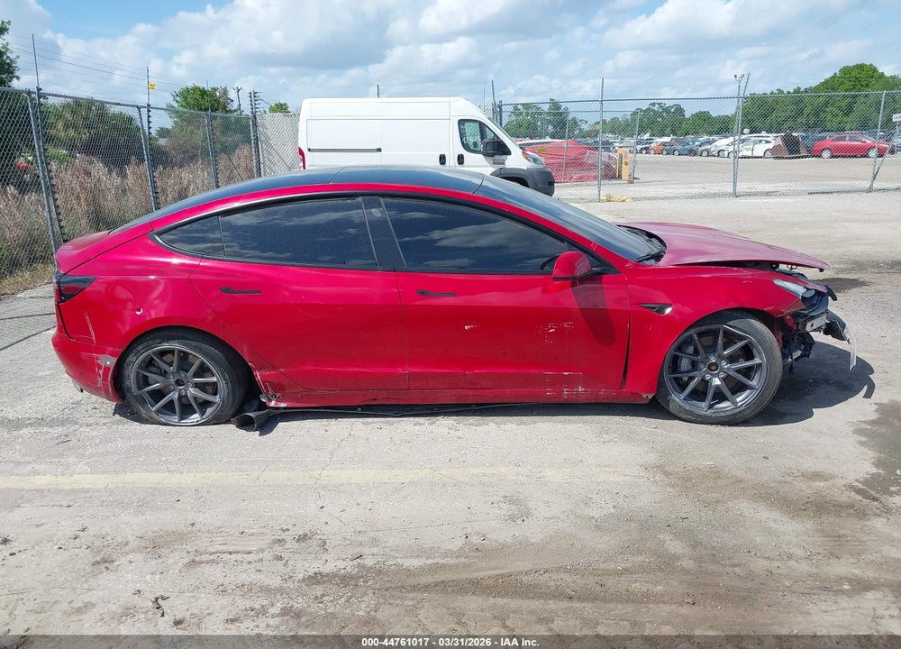 2022 TESLA MODEL 3 LONG RANGE DUAL MOTOR ALL-WHEEL DRIVE VIN: 5YJ3E1EB9NF256550
