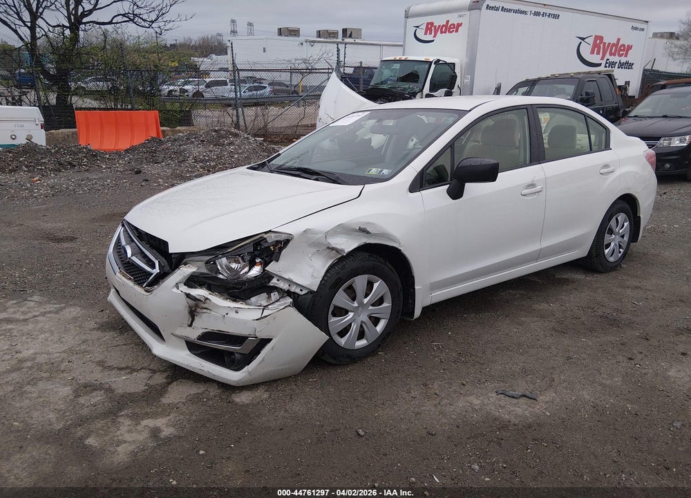 2015 SUBARU IMPREZA 2.0I VIN: JF1GJAA67FH005829
