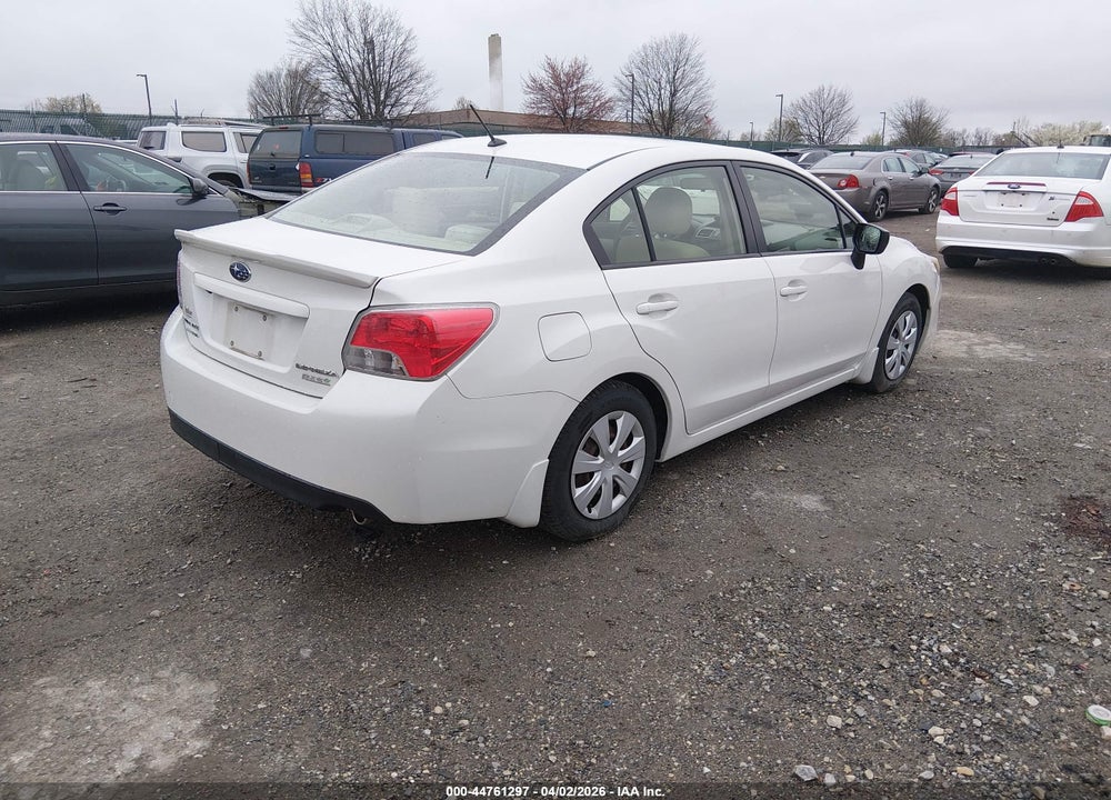 2015 SUBARU IMPREZA 2.0I VIN: JF1GJAA67FH005829