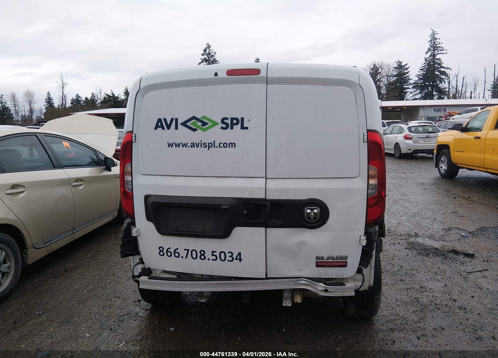 2022 RAM PROMASTER CITY CARGO VAN VIN: ZFBHRFAB1N6W67419