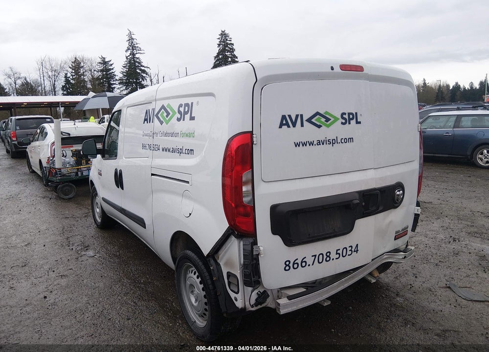 2022 RAM PROMASTER CITY CARGO VAN VIN: ZFBHRFAB1N6W67419
