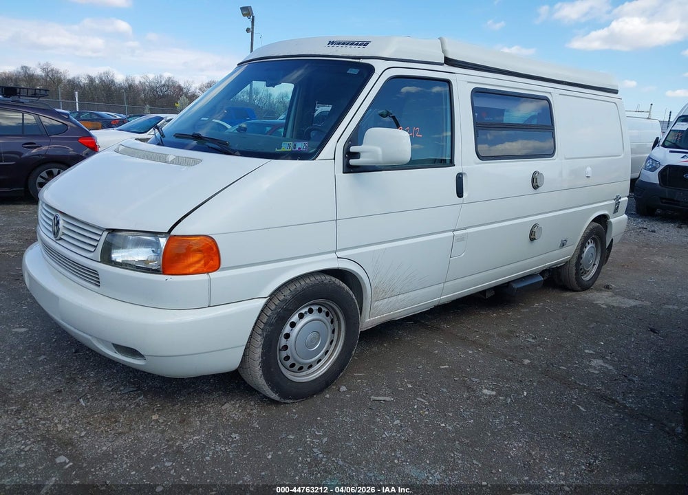 2002 VOLKSWAGEN EUROVAN MV VIN: WV2EB47072H031619