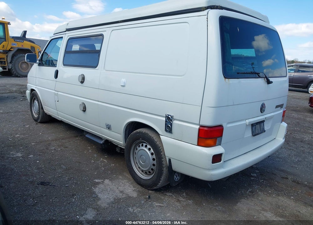2002 VOLKSWAGEN EUROVAN MV VIN: WV2EB47072H031619