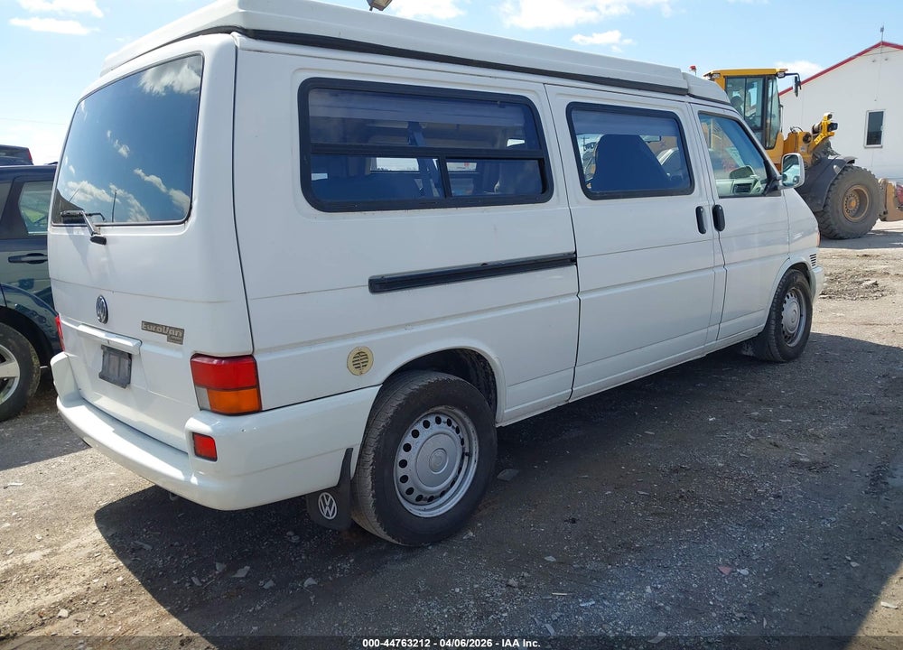 2002 VOLKSWAGEN EUROVAN MV VIN: WV2EB47072H031619