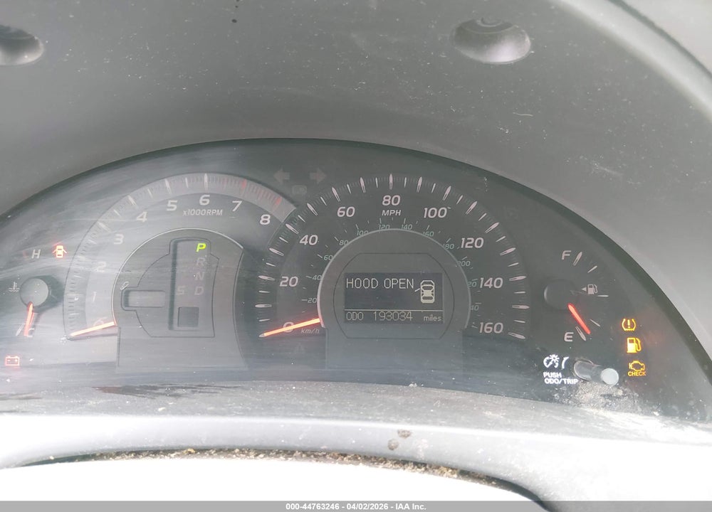 2007 TOYOTA CAMRY XLE V6 VIN: 4T1BK46KX7U547830