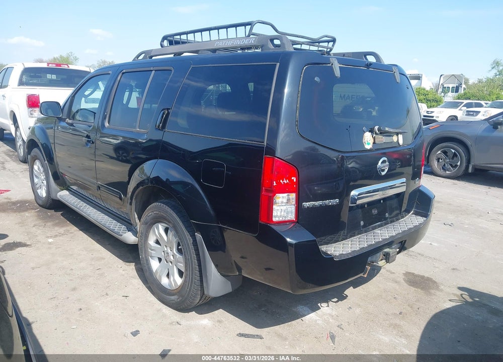 2007 NISSAN PATHFINDER LE VIN: 5N1AR18W97C613666